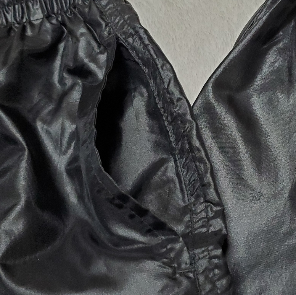Rare Vintage 90s SJB Sport Black Waterproof High Rise Jogger Parachute Pants S - Picture 8 of 12
